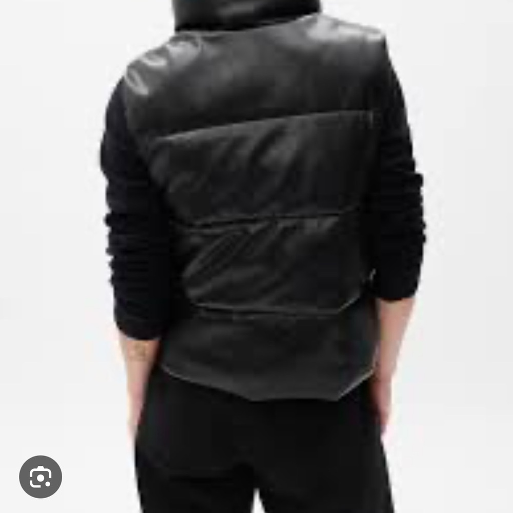 Gap cropped Faux Leather Vest